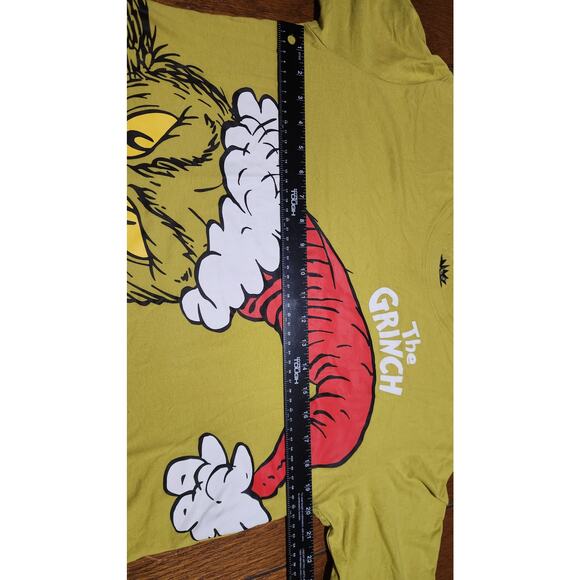 Women's Large Crop Top The Grinch Long Sleeve Christmas Shirt - Picture 7 of 9